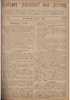 Gostyner Kreisblatt und Zeitung 1915.07.31 Nr 174