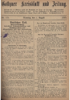 Gostyner Kreisblatt und Zeitung 1915.08.01 Nr 175