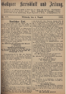 Gostyner Kreisblatt und Zeitung 1915.08.04 Nr 177