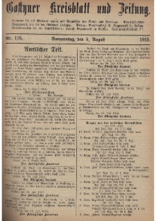 Gostyner Kreisblatt und Zeitung 1915.08.05 Nr 178