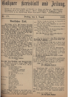 Gostyner Kreisblatt und Zeitung 1915.08.06 Nr 179