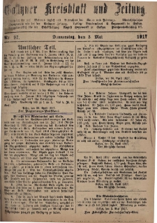 Gostyner Kreisblatt und Zeitung 1917.05.03 Nr 97
