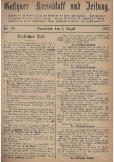 Gostyner Kreisblatt und Zeitung 1915.08.07 Nr 180