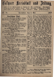 Gostyner Kreisblatt und Zeitung 1917.05.05 Nr 99