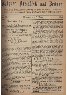 Gostyner Kreisblatt und Zeitung 1916.03.07 Nr 56