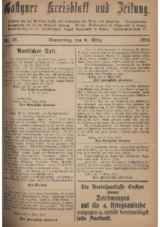 Gostyner Kreisblatt und Zeitung 1916.03.09 Nr 58