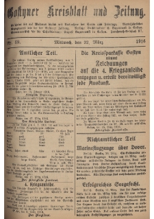 Gostyner Kreisblatt und Zeitung 1916.03.22 Nr 69