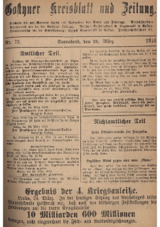 Gostyner Kreisblatt und Zeitung 1916.03.25 Nr 72
