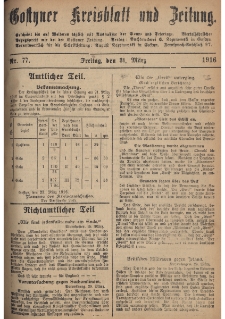 Gostyner Kreisblatt und Zeitung 1916.03.31 Nr 77