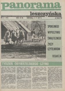 Panorama Leszczyńska 1987.04.19 R.9 Nr16(378)