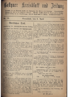 Gostyner Kreisblatt und Zeitung 1916.04.08 Nr 84