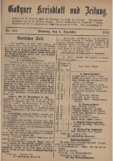 Gostyner Kreisblat und Zeitung 1914.12.08 Nr 169