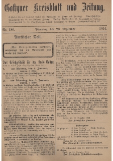 Gostyner Kreisblat und Zeitung 1914.12.29 Nr 186