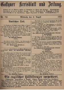 Gostyner Kreisblatt und Zeitung 1915.08.11 Nr 183