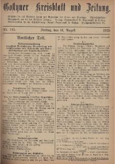 Gostyner Kreisblatt und Zeitung 1915.08.13 Nr 185