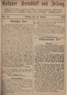 Gostyner Kreisblatt und Zeitung 1915.08.20 Nr 191