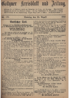 Gostyner Kreisblatt und Zeitung 1915.08.22 Nr 193
