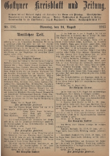 Gostyner Kreisblatt und Zeitung 1915.08.24 Nr 194