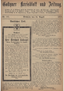 Gostyner Kreisblatt und Zeitung 1915.08.25 Nr 195