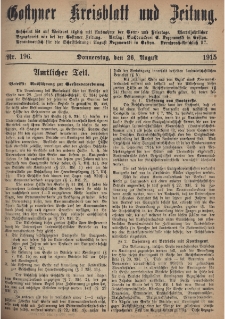 Gostyner Kreisblatt und Zeitung 1915.08.26 Nr 196
