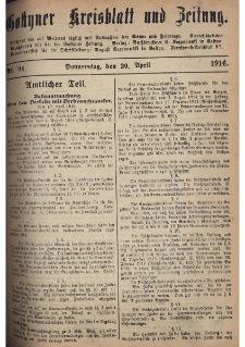 Gostyner Kreisblatt und Zeitung 1916.04.20 Nr 94