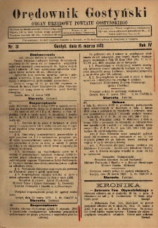 Orędownik Gostyński 1922.03.16 R.4 Nr 31