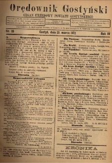 Orędownik Gostyński 1922.03.25 R.4 Nr 35