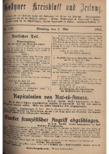 Gostyner Kreisblatt und Zeitung 1916.05.02 Nr 102