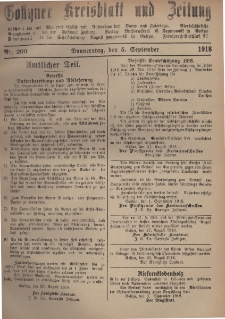 Gostyner Kreisblatt und Zeitung 1918.09.05 Nr 200