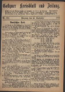 Gostyner Kreisblatt und Zeitung 1915.09.21 Nr 219