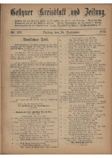 Gostyner Kreisblatt und Zeitung 1915.09.24 Nr 222
