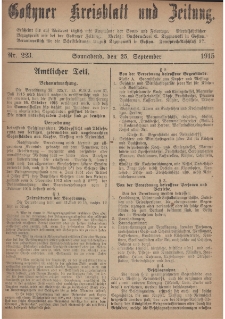 Gostyner Kreisblatt und Zeitung 1915.09.25 Nr 223