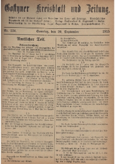 Gostyner Kreisblatt und Zeitung 1915.09.26 Nr 224