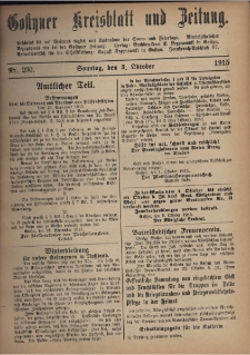 Gostyner Kreisblatt und Zeitung 1915.10.03 Nr 230