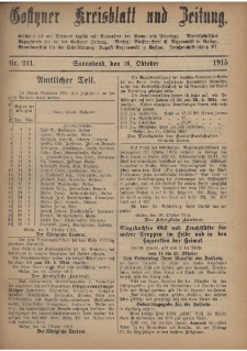 Gostyner Kreisblatt und ZeitungGostyner Kreisblatt und Zeitung 1915.10.16 Nr 241