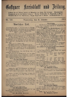 Gostyner Kreisblatt und Zeitung 1915.10.21 Nr 245