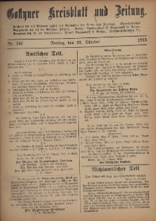 Gostyner Kreisblatt und Zeitung 1915.10.22 Nr 246