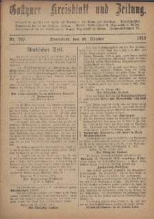 Gostyner Kreisblatt und Zeitung 1915.10.23 Nr 247