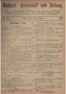 Gostyner Kreisblatt und Zeitung 1915.10.29 Nr 252