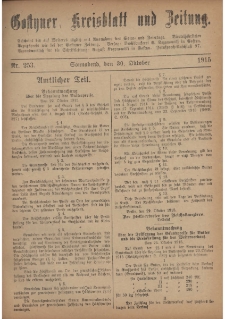 Gostyner Kreisblatt und Zeitung 1915.10.30 Nr 253