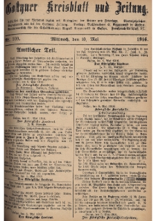 Gostyner Kreisblatt und Zeitung 1916.05.10 Nr 109