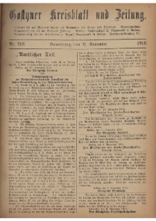 Gostyner Kreisblatt und Zeitung 1915.11.11 Nr 263