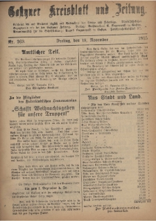 Gostyner Kreisblatt und Zeitung 1915.11.19 Nr 269