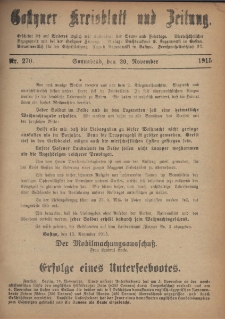 Gostyner Kreisblatt und ZeitungGostyner Kreisblatt und Zeitung 1915.11.20 Nr 270