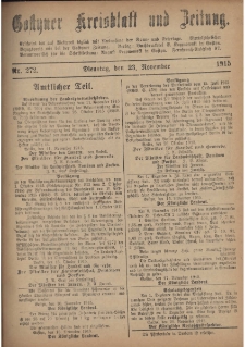 Gostyner Kreisblatt und Zeitung 1915.11.23 Nr 272