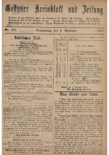 Gostyner Kreisblatt und Zeitung 1915.12.09 Nr 291