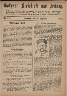 Gostyner Kreisblatt und Zeitung 1915.12.15 Nr 296