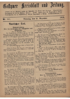 Gostyner Kreisblatt und Zeitung 1915.12.21 Nr 301