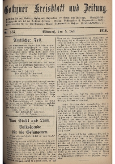 Gostyner Kreisblatt und Zeitung 1916.07.05 Nr 153