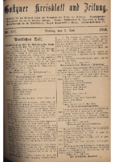 Gostyner Kreisblatt und Zeitung 1916.07.07 Nr 155